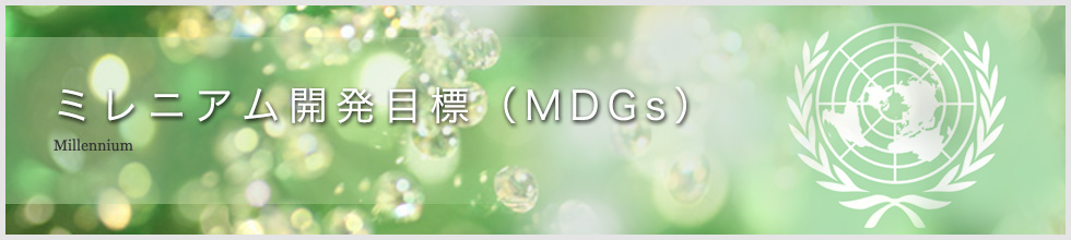 国連ミレニアム開発目標（MDGs）